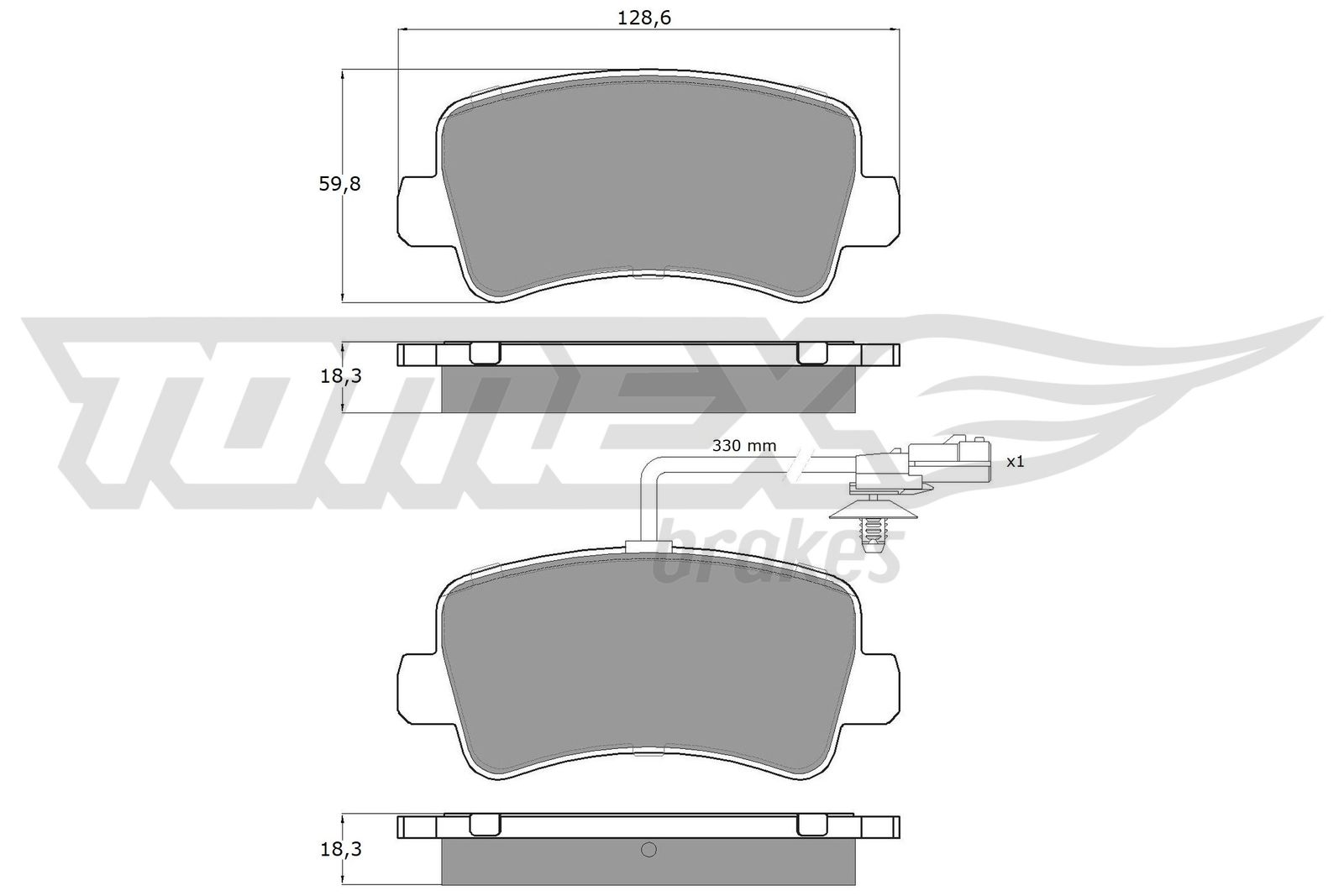 TOMEX Brakes TX 16-48 Sada...